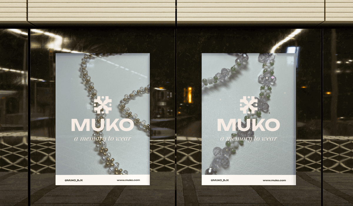 affiches DOOH pour la marque de bijoux muko