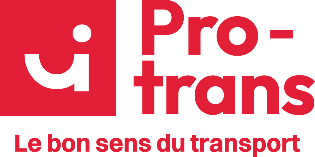 Logo horizontal de l'entreprise de transport pro-trans