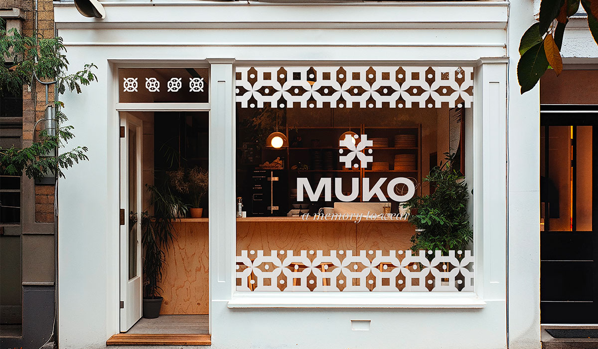 Vitrauphanie de la boutique Muko